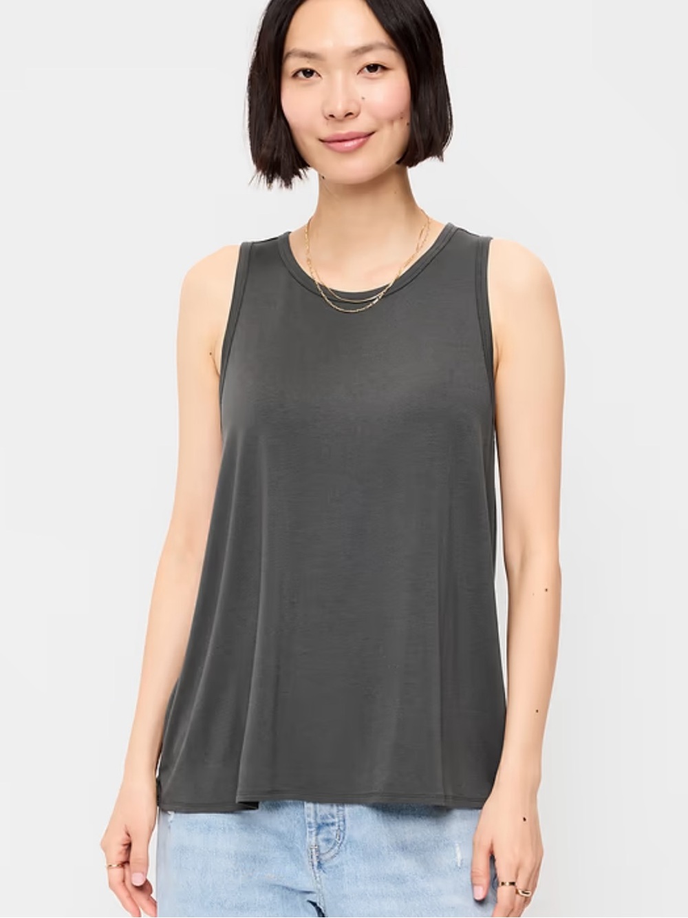 Halogen Charcoal Crewneck Tank